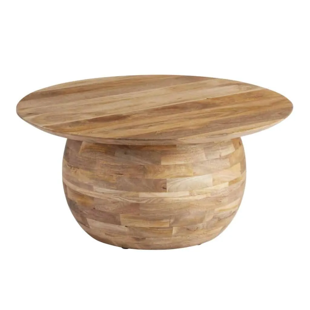 Round Wood Coffee Table