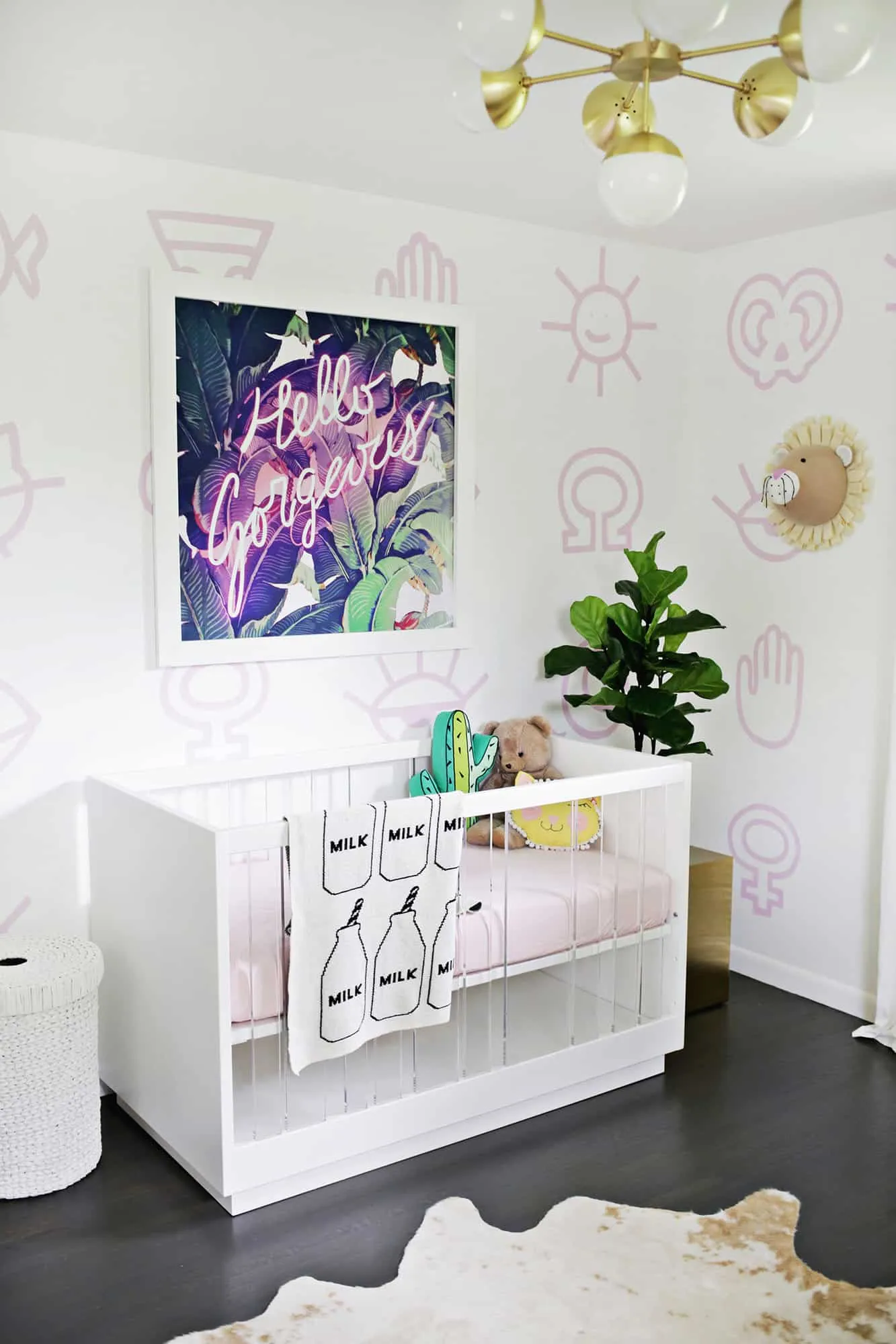 Bright and Cute Kids&#x27; Room