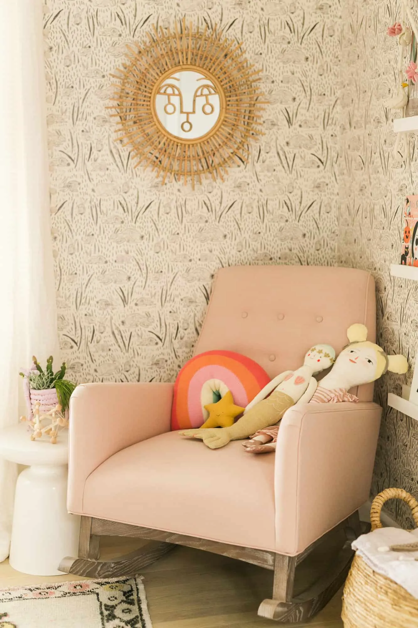 Pink Nursery Glider