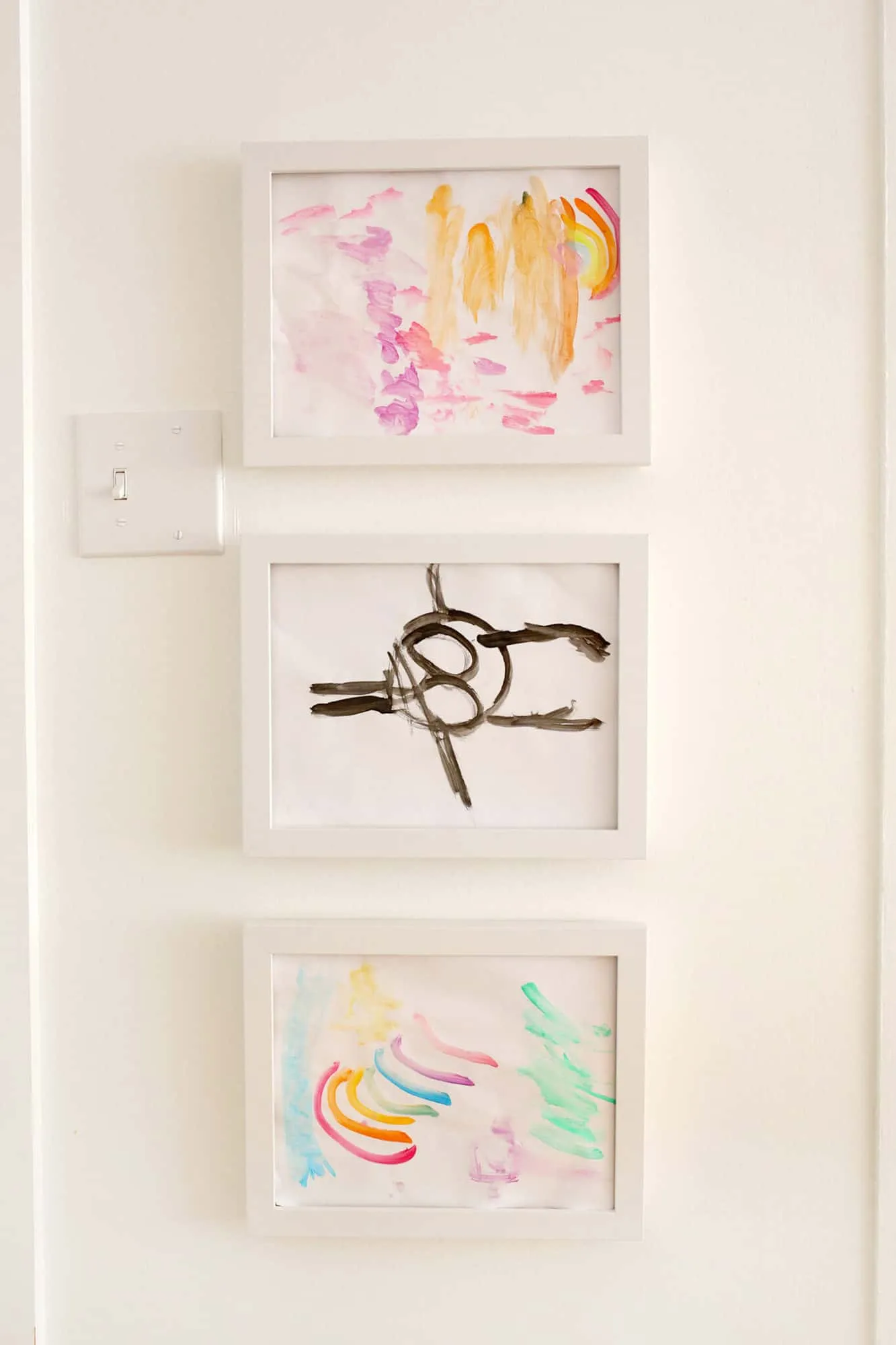 Kids&#x27; Art in Frames