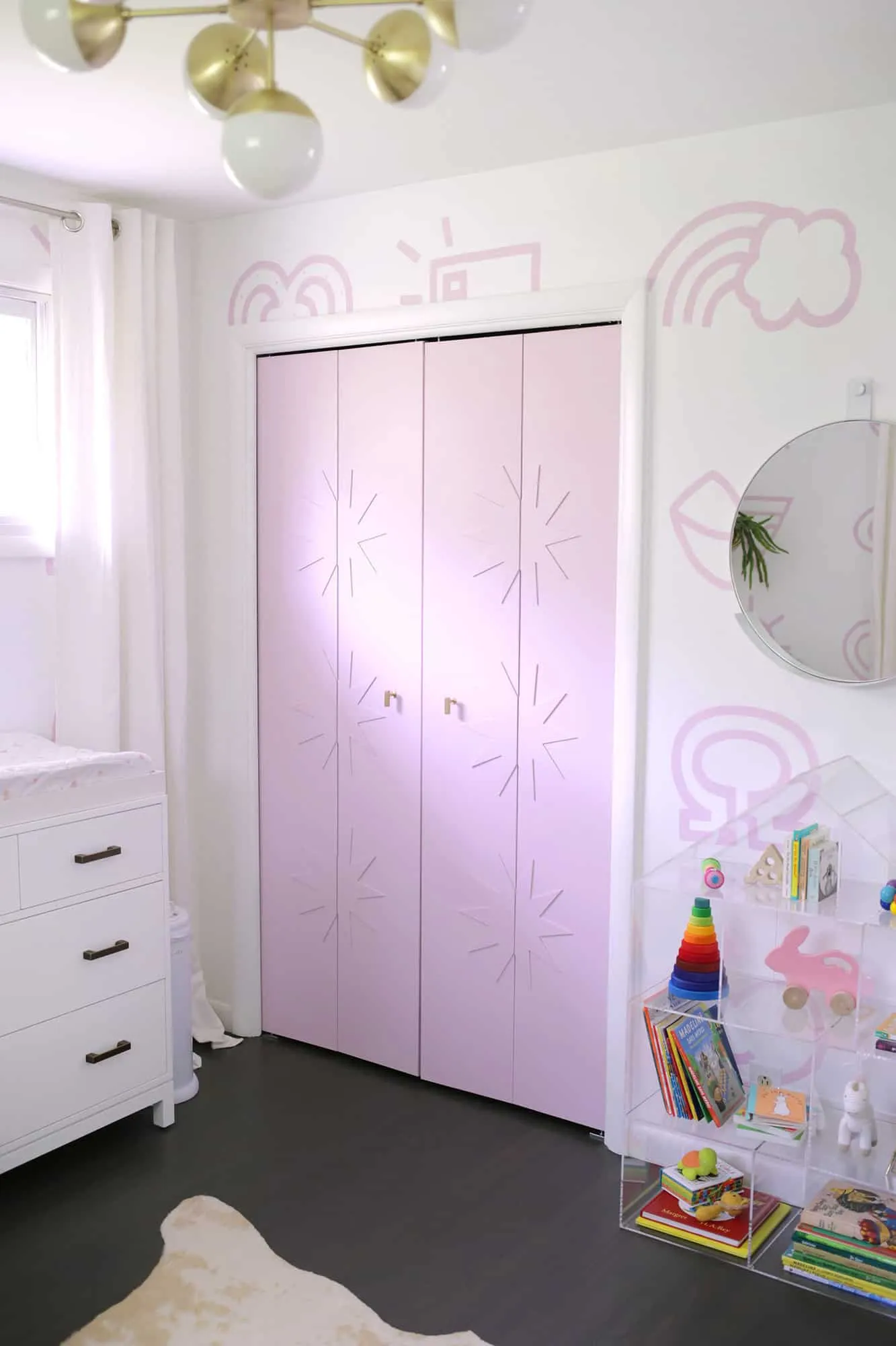 Purple Closet Doors