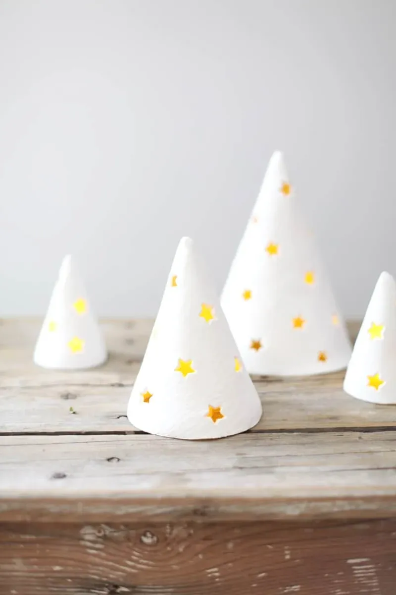 DIY Porcelain Holiday Tree Lights