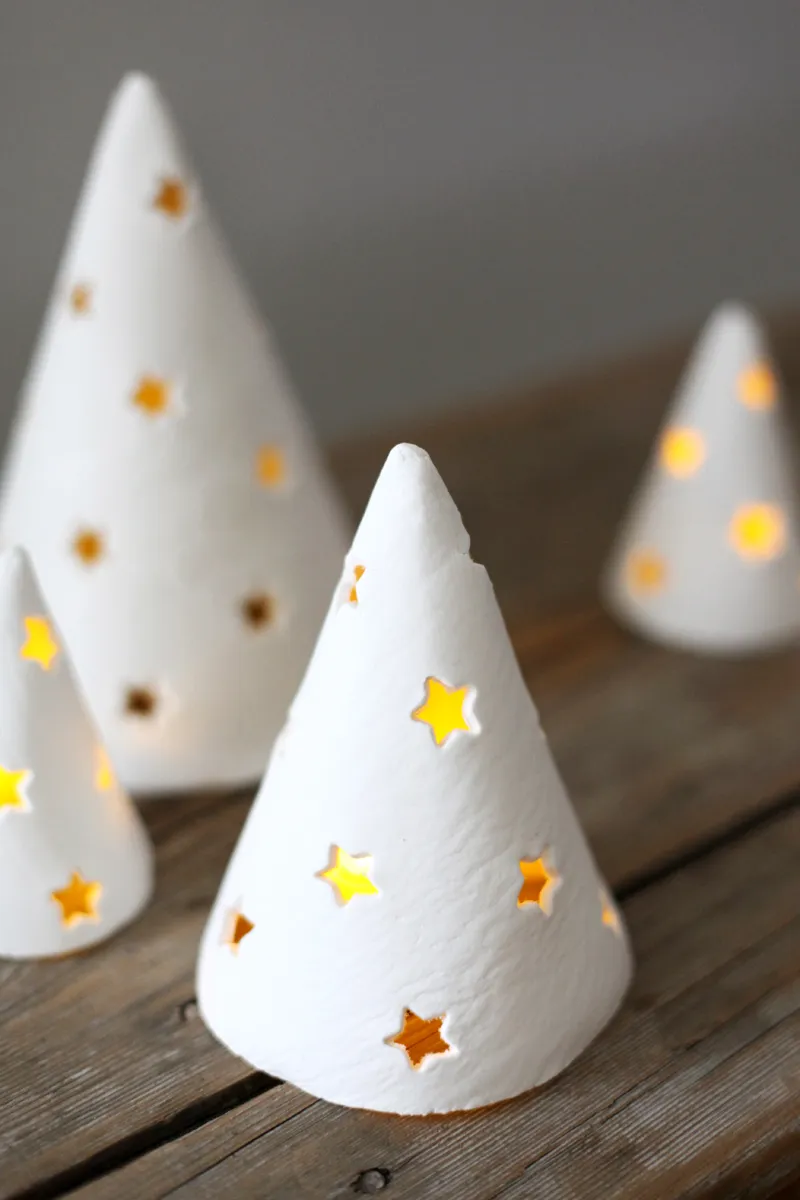 DIY Porcelain Holiday Tree Lights