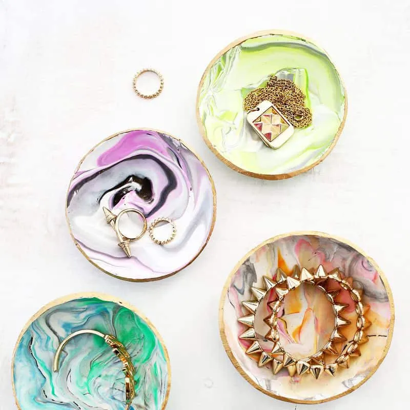 Marbled Clay Jewelry Dish