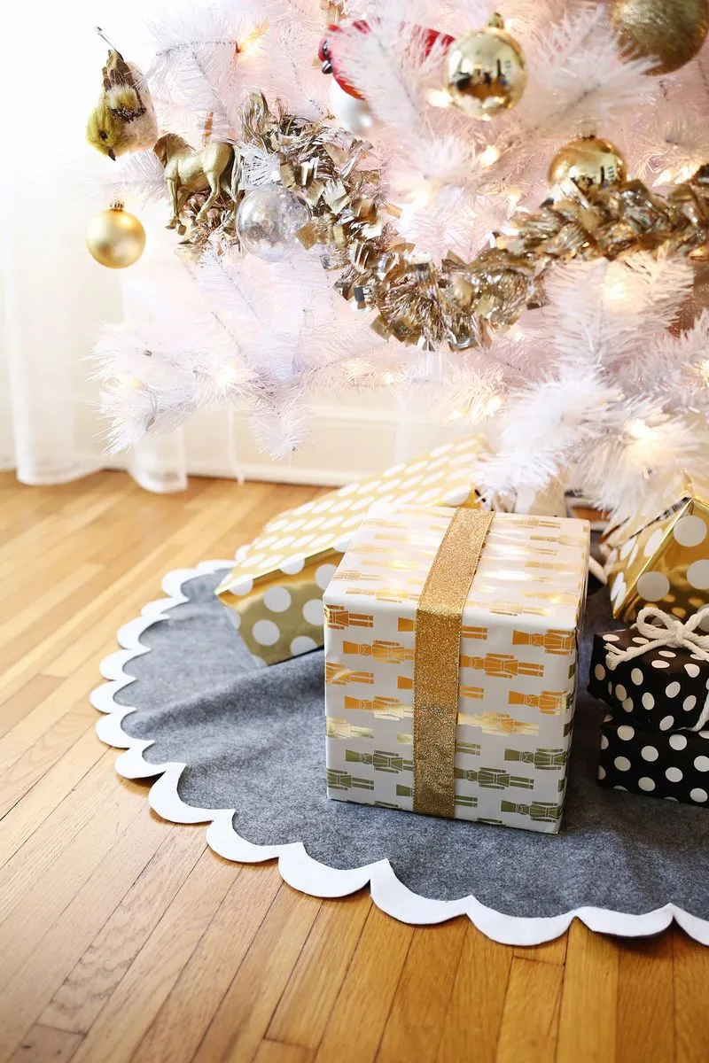 3 Easy No-Sew Tree Skirts