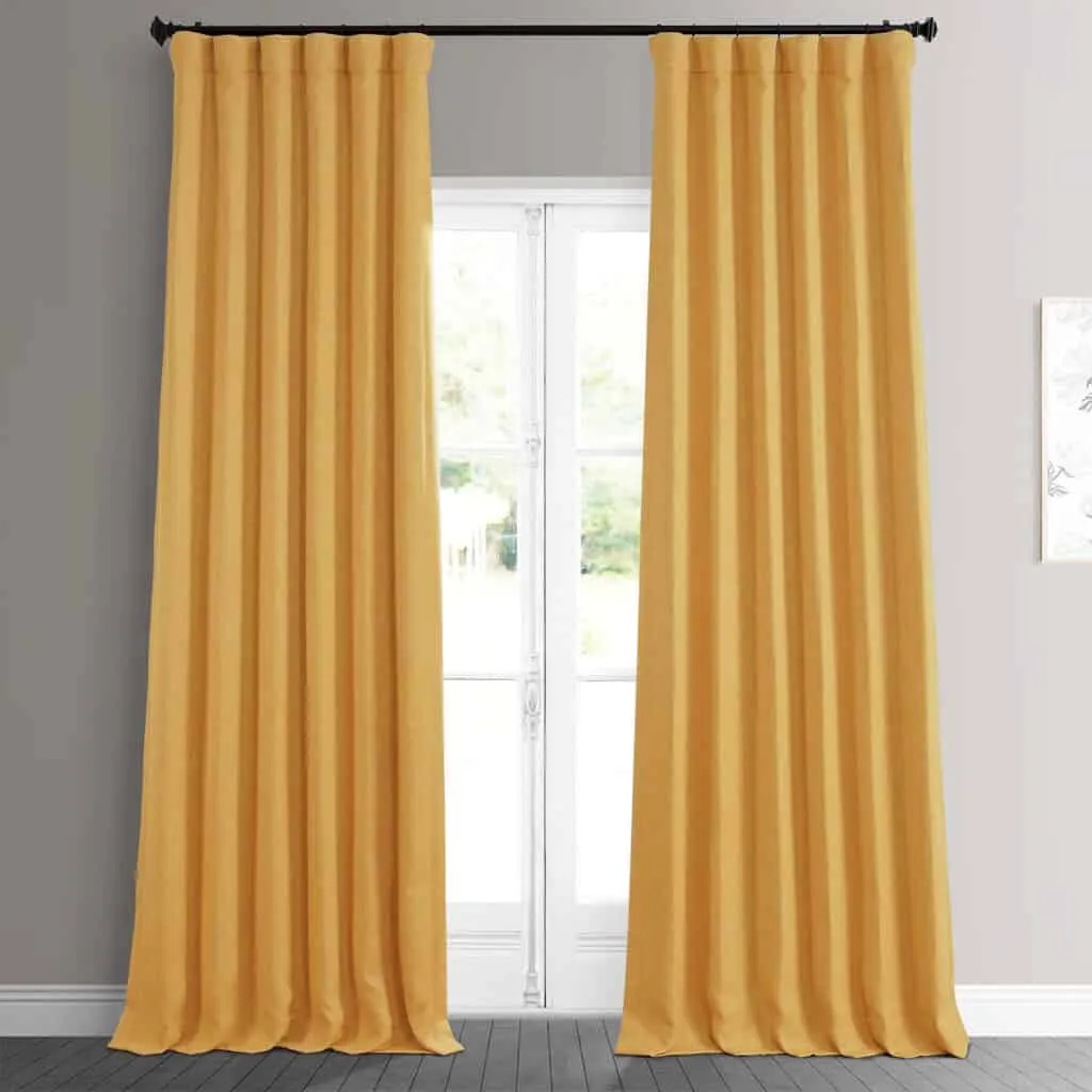 Faux Linen Curtains