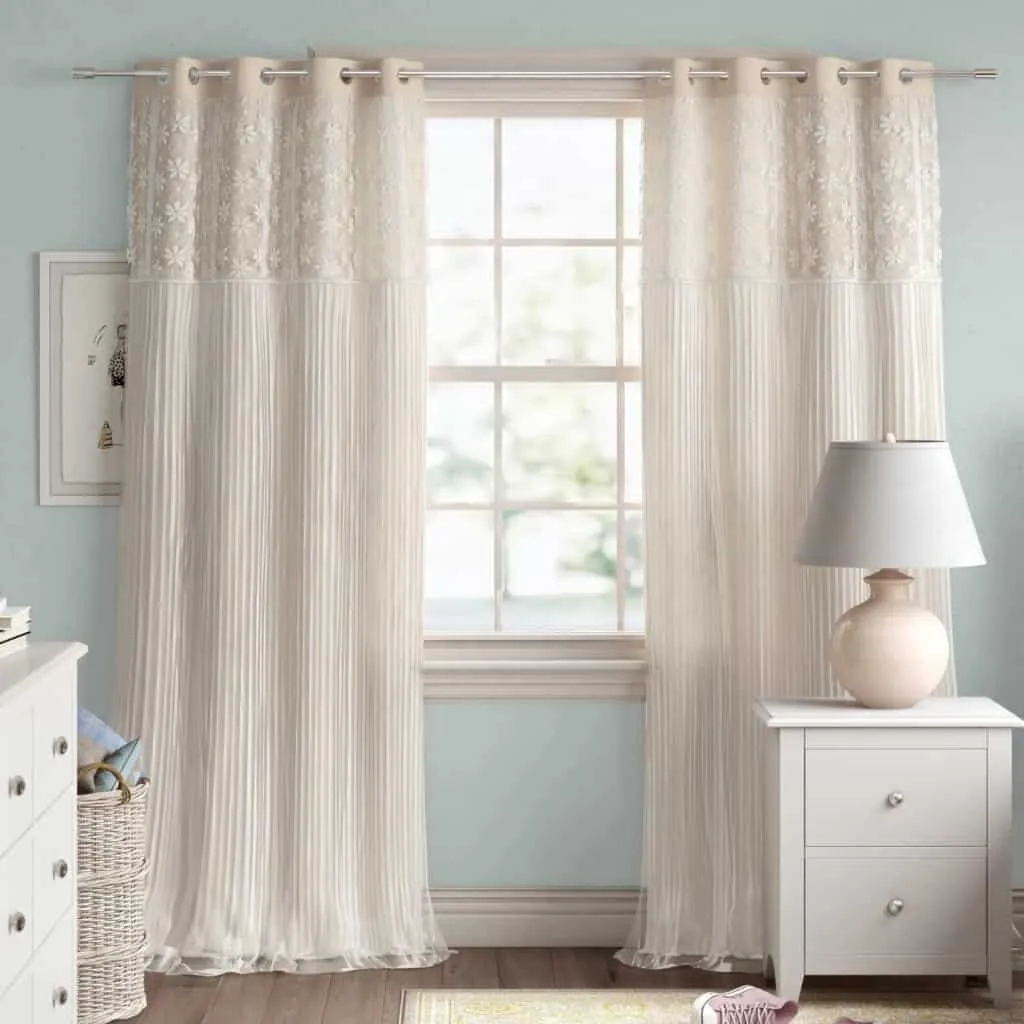 Polyester Floral Curtains