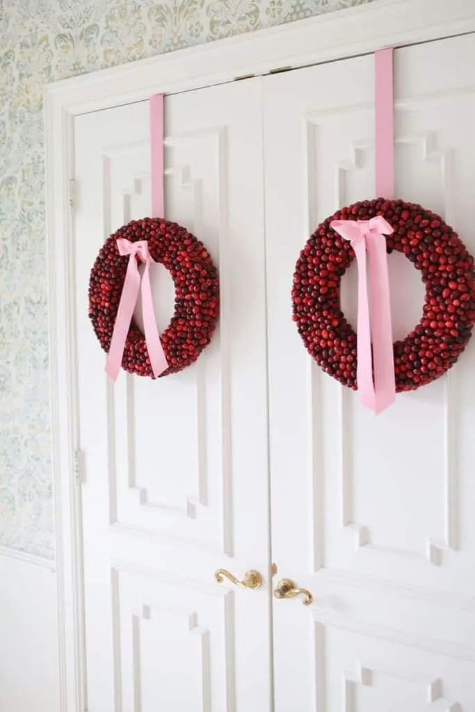 Cranberry Wreath DIY