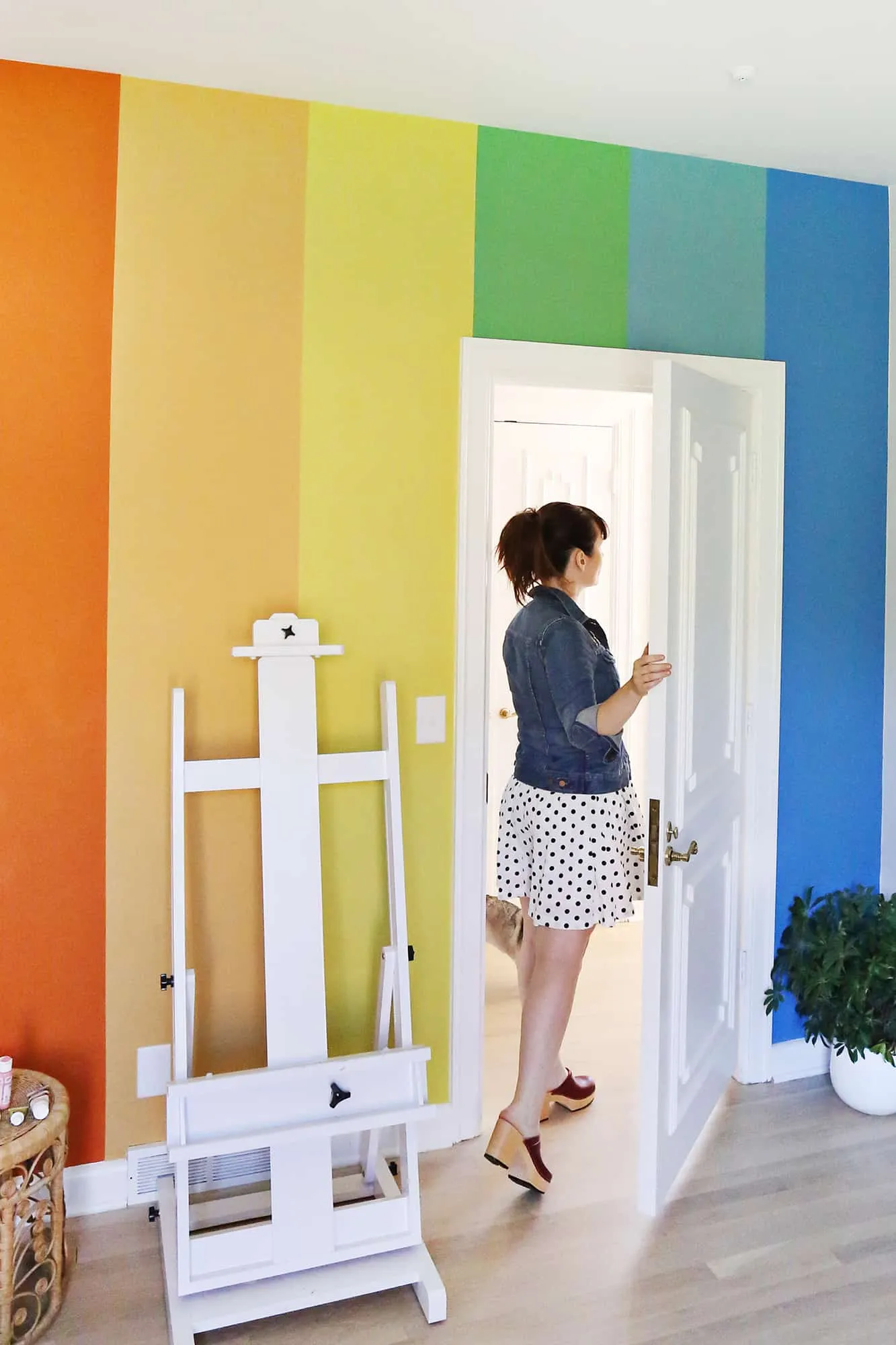 Rainbow Accent Wall