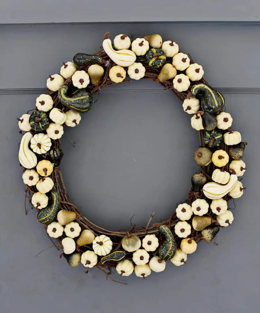 DIY Tiny Gourds Wreath