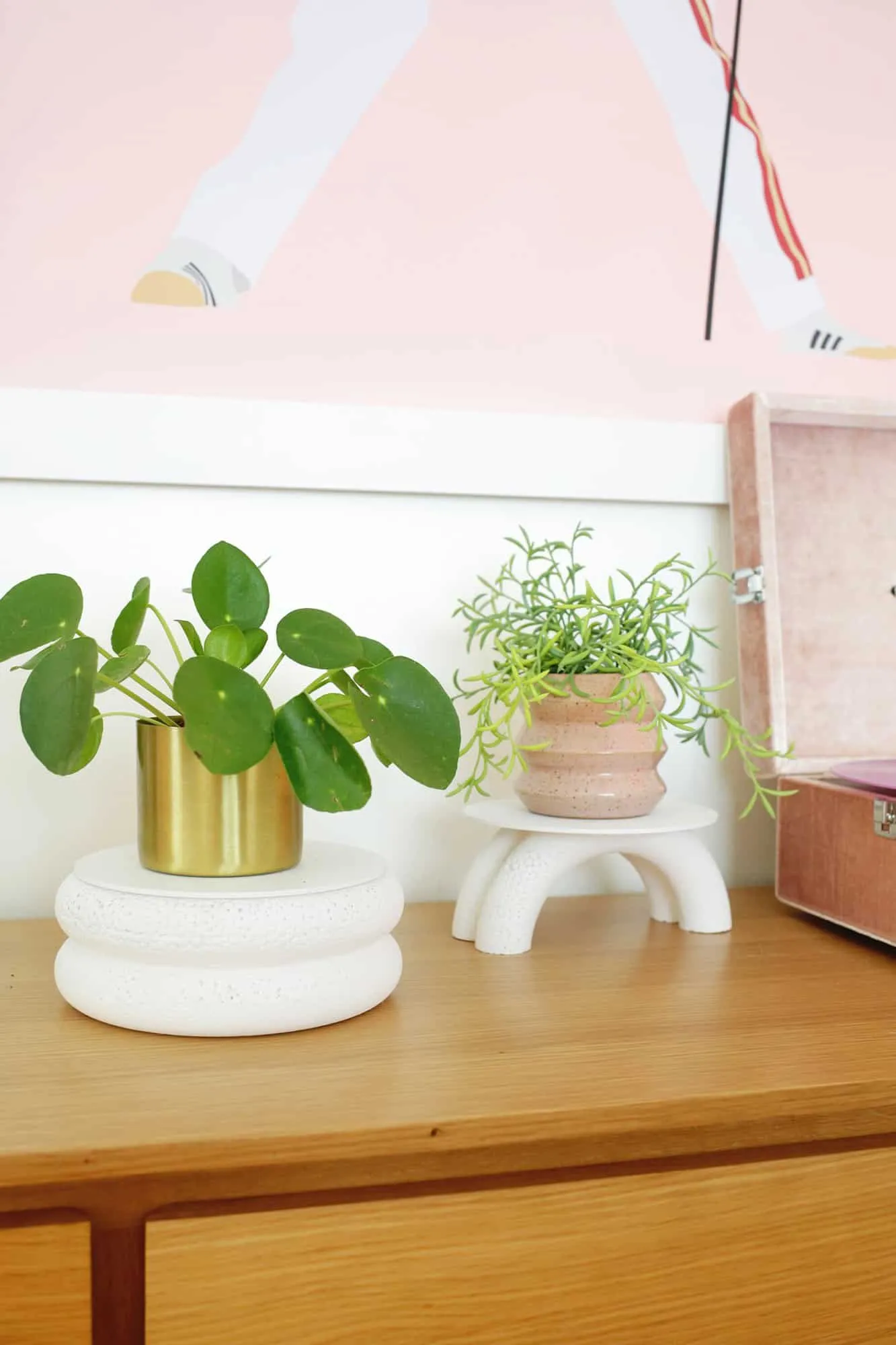 Two Foam Wreath Plant Stands