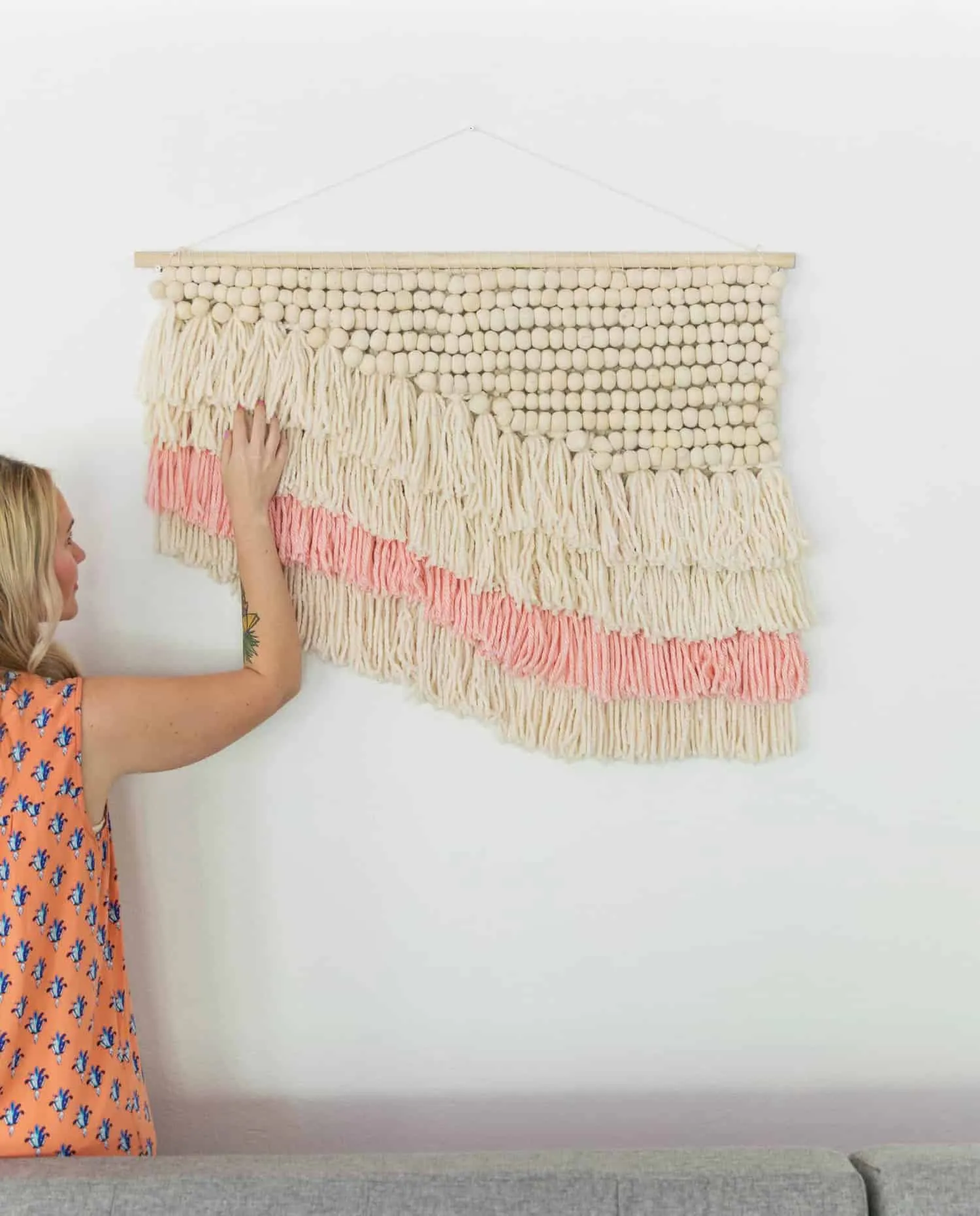 Faux Wall Weaving