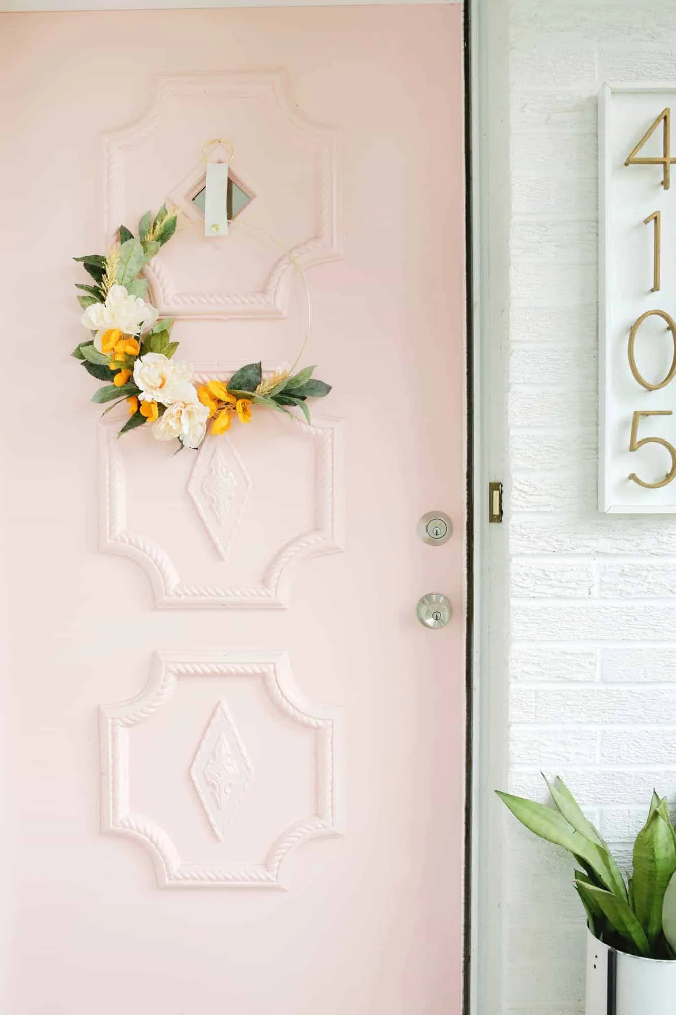 Floral Hoop Wreath