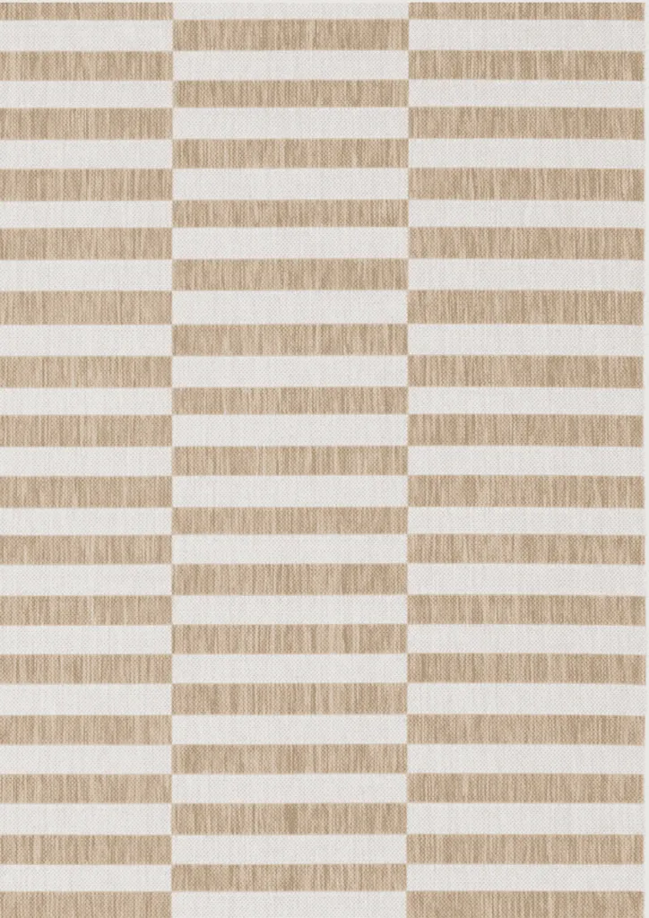 Striped Taupe Rug