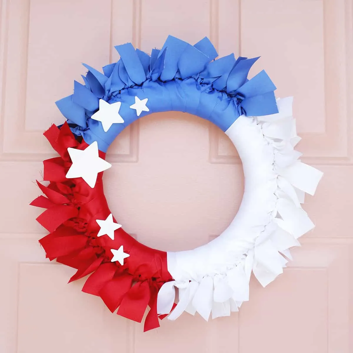 Fourth of July Ribbon Wreath